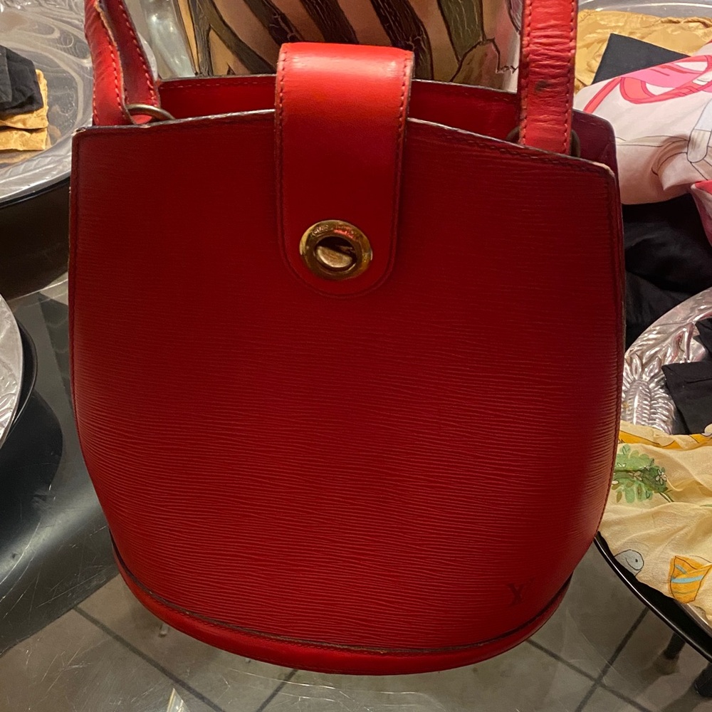 Elegant Red L V Women's Bag